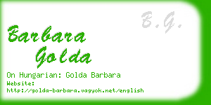 barbara golda business card